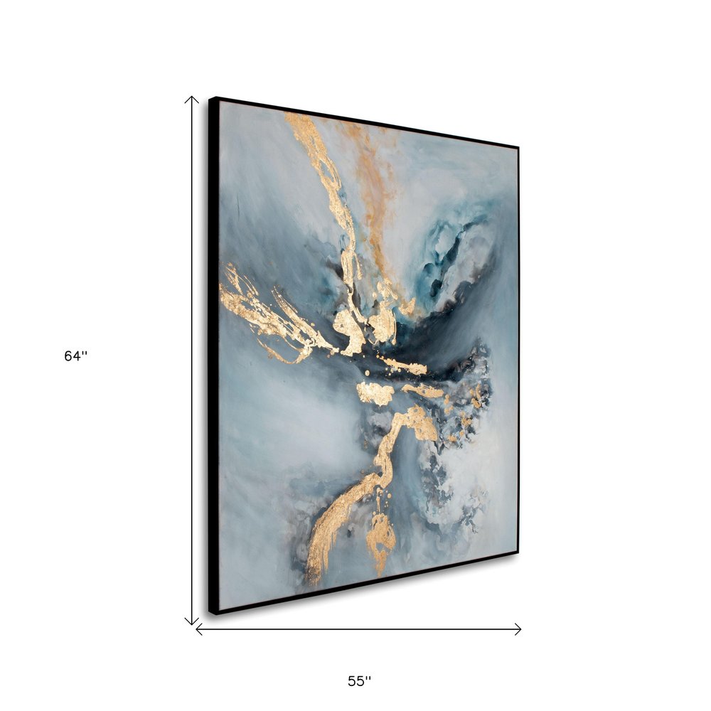 Temptress Hand Painted Black Floater Frame Wall Art