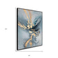 Temptress Hand Painted Black Floater Frame Wall Art