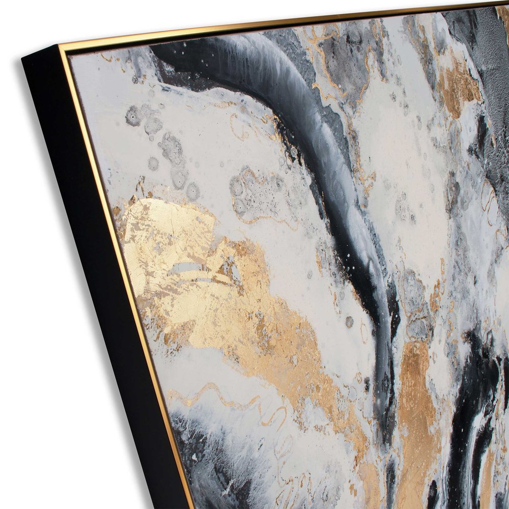 Faction Hand Painted Gold Floater Frame Wall Art