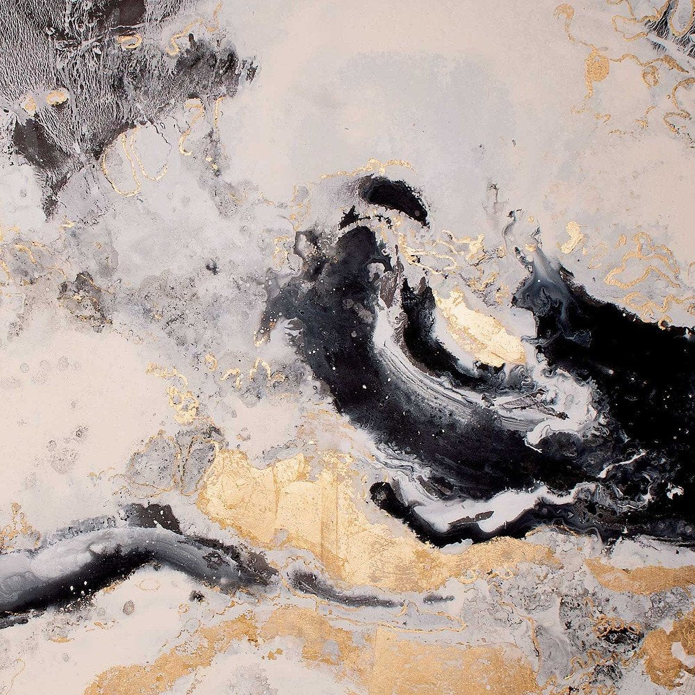 Faction Hand Painted Gold Floater Frame Wall Art