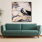 Faction Hand Painted Gold Floater Frame Wall Art