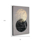 Lunar Hand Painted Black Floater Frame Wall Art
