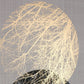 Lunar Hand Painted Black Floater Frame Wall Art