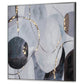 Graphite Hand Painted Black Floater Frame Wall Art