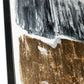 Allurement Hand Painted Black Floater Frame Wall Art
