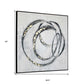 Circulo Hand Painted Black Floater Frame Wall Art