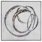 Circulo Hand Painted Black Floater Frame Wall Art