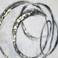 Circulo Hand Painted Black Floater Frame Wall Art