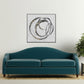 Circulo Hand Painted Black Floater Frame Wall Art