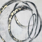 Circulo Hand Painted Black Floater Frame Wall Art