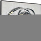 Circulo Hand Painted Black Floater Frame Wall Art