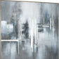 Royal Skies Hand Painted Silver Floater Frame Wall Art