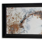 Divergent Hand Painted Black Floater Frame Wall Art