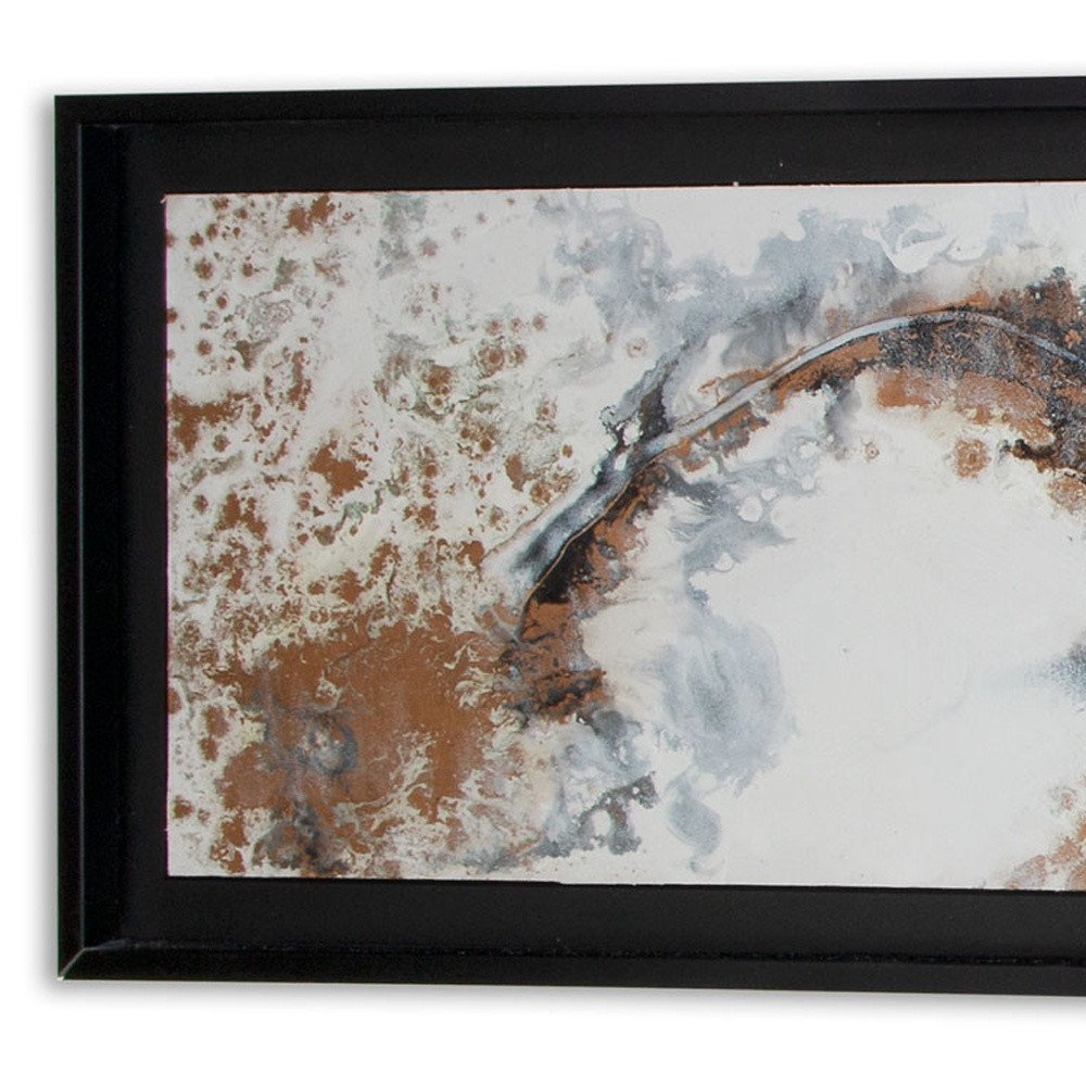 Divergent Hand Painted Black Floater Frame Wall Art