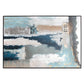 Exhilaration Hand Painted Black Floater Frame Wall Art