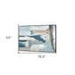 Exhilaration Hand Painted Black Floater Frame Wall Art