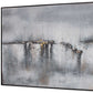 Hushed Breeze Hand Painted Black Floater Frame Wall Art