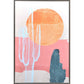 Wild Badlands Hand Painted Black Floater Frame Wall Art
