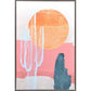 Wild Badlands Hand Painted Black Floater Frame Wall Art