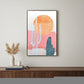 Wild Badlands Hand Painted Black Floater Frame Wall Art