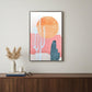 Wild Badlands Hand Painted Black Floater Frame Wall Art