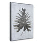 Silver Jungle I Hand Painted Silver Floater Frame Wall Art
