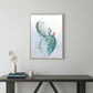 Desert Bloom Hand Painted Brown Floater Frame Wall Art