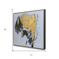 Illustrious Hand Painted Black Floater Frame Wall Art