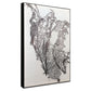 Deliquesce Hand Painted Black Floater Frame Wall Art