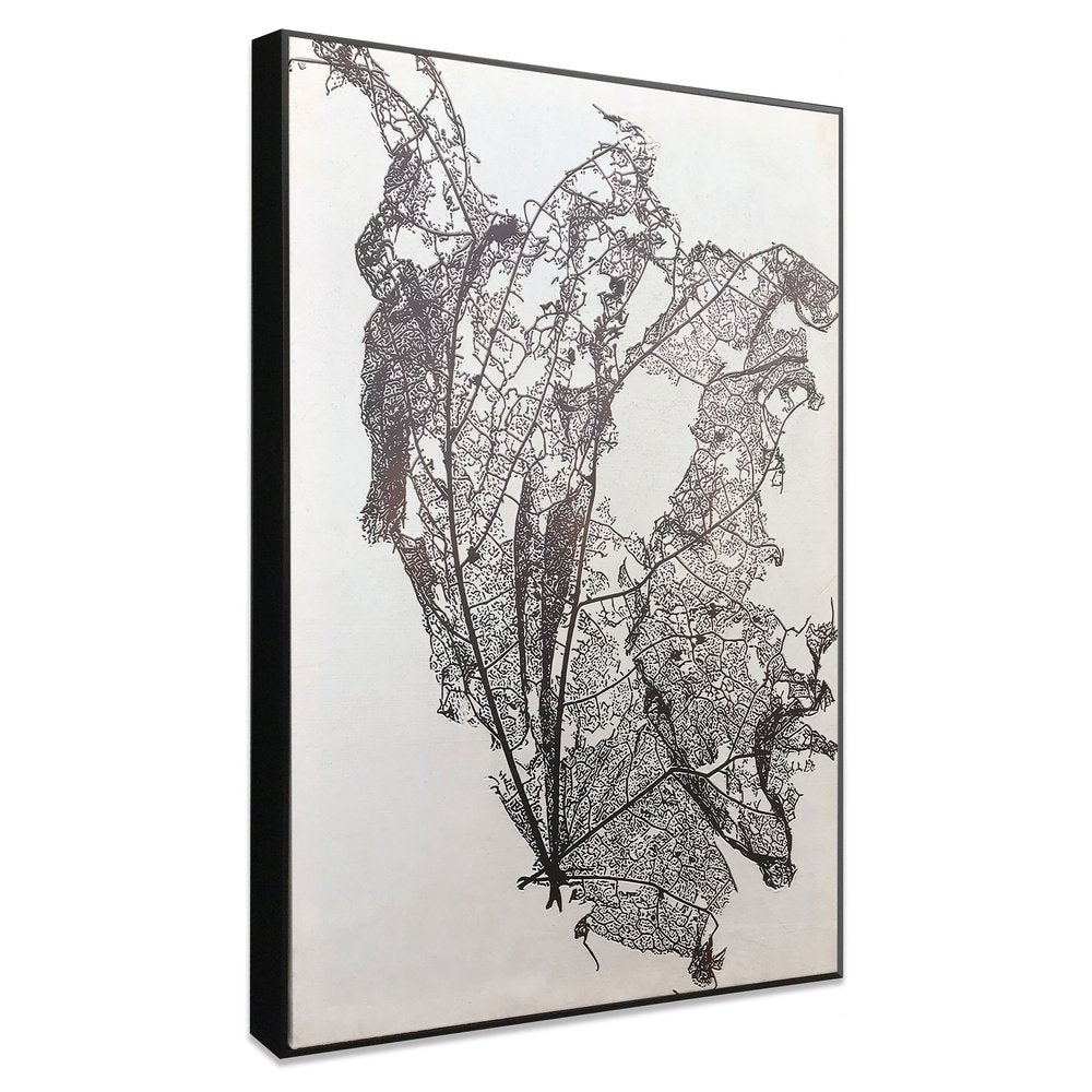 Deliquesce Hand Painted Black Floater Frame Wall Art
