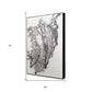 Deliquesce Hand Painted Black Floater Frame Wall Art