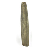 40" Gold Tapered Ceramic Floor Vase