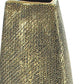 40" Gold Tapered Ceramic Floor Vase