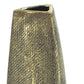 40" Gold Tapered Ceramic Floor Vase