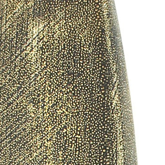 47" Gold Tapered Ceramic Floor Vase