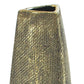 47" Gold Tapered Ceramic Floor Vase