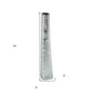 40" Silver Striped Tapered Ceramic Floor Vase