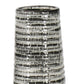 47" Black And Gray Ombre Tapered Ceramic Floor Vase