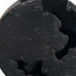 8" Black Hammered Round Aluminum Table Vase