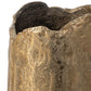 10" Gold Hammered Cylinder Aluminum Table Vase