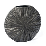 10" Gray Abstract Aluminum Table Vase