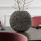 10" Gray Abstract Aluminum Table Vase