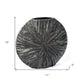 10" Gray Abstract Aluminum Table Vase
