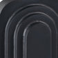 12" Black Geometric Aluminum Table Vase