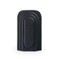 12" Black Geometric Aluminum Table Vase