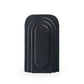 12" Black Geometric Aluminum Table Vase