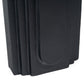 12" Black Geometric Aluminum Table Vase