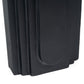 12" Black Geometric Aluminum Table Vase