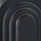 12" Black Geometric Aluminum Table Vase