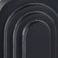 12" Black Geometric Aluminum Table Vase